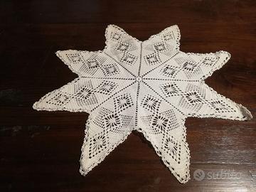 Centro uncinetto vintage "stella" cm. 40