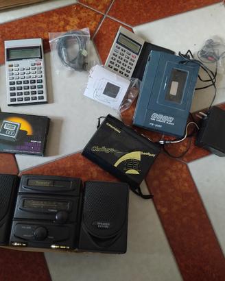 Lotto Di Calcolatrici, Walkman, Organizer, Adattat