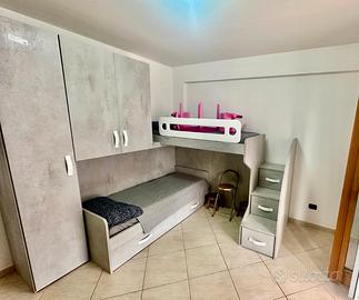 Cameretta per bambini Modello Spring colore grigio