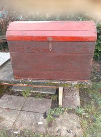 Grande baule legno  vintage
