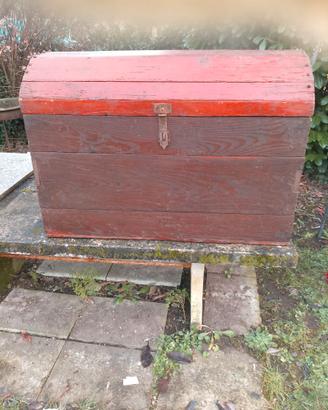 Grande baule legno  vintage