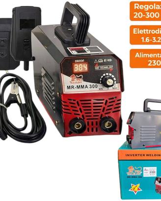 Saldatrice Inverter 300A Elettrodo 1.6-3.2mm230V
