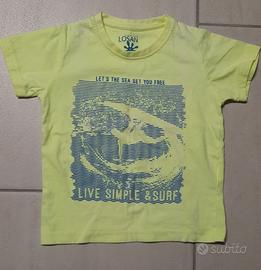 Maglietta Losan maniche corte stampa surf