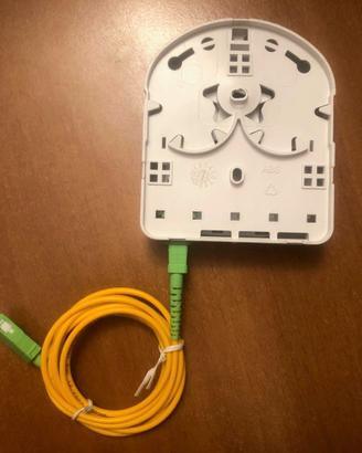 CAVO PATCH IN FIBRA OTTICA SC/APC DA 1,6m+BORCHIA