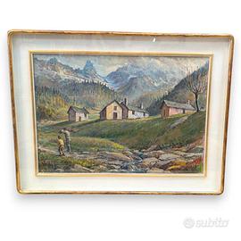 QUADRO CERVINO DA VALTOURNANCHE - SILVIO CRESPI