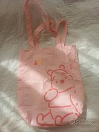 Borsa a spalla in tela rosa Disney Winnie The Pooh
