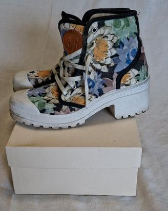 SGN Giancarlo Paoli Sneakers Alte Floreali  Tg. 37