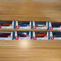 Lotto di 8 modellini Bburago vari 1:43