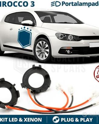 ADATTATORI per VW SCIROCCO 3 montaggio KIT LED H7