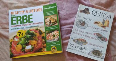 Libri ricette: erbe spontanee, quinoa, aromatiche