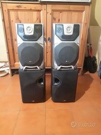 Lotto di casse audio sony lg stereo amplificatore