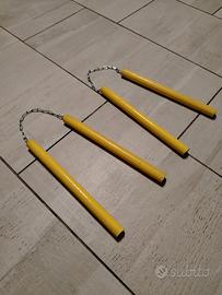 2 nunchachu di legno kung fu 