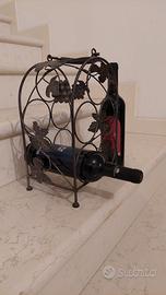 Portabottiglie in ferro battuto