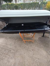box tetto auto più barre e portabici 