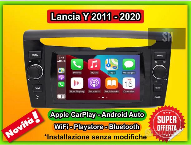 Car tablet Lancia Y Apple Carplay android auto