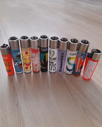 Lotto 10 Accendini  Clipper da Collezione