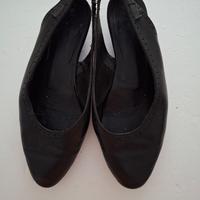 Ballerine slingback vintage. Vera pelle .Nere.n.36