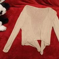 Blazer corto beige maglina