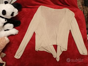 Blazer corto beige maglina