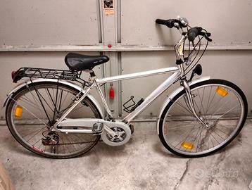 bici uomo argento