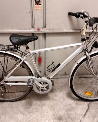 bici uomo argento