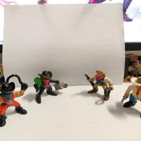 Lotto 4 Personaggi Fisher Price Wild West Cowboy 