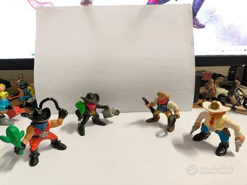 Lotto 4 Personaggi Fisher Price Wild West Cowboy 