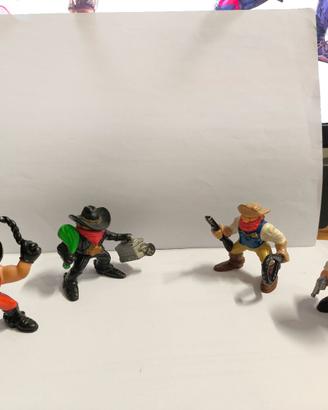 Lotto 4 Personaggi Fisher Price Wild West Cowboy 