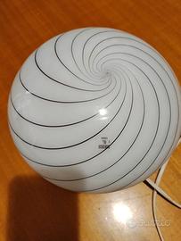 Lampada da Tavolo Sfera in Vetro di Murano