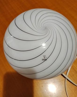 Lampada da Tavolo Sfera in Vetro di Murano