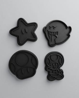 tagliabiscotti Nintendo super Mario set da 4