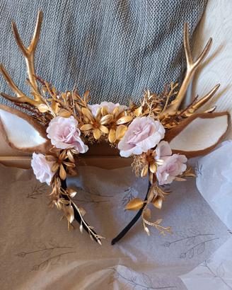 Fascia per capelli con fiori 