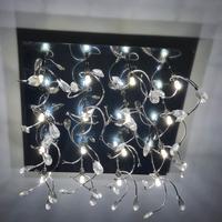 Plafoniera / Lampadario a LED con cristalli