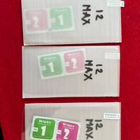 3x Vetro temperato pellicola iphone 12 max