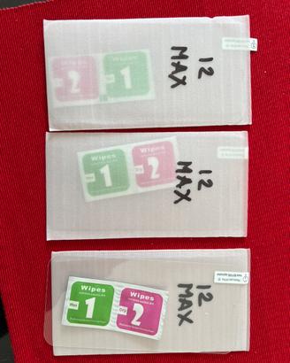 3x Vetro temperato pellicola iphone 12 max
