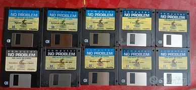 Guida vintage uso computer su floppy disk