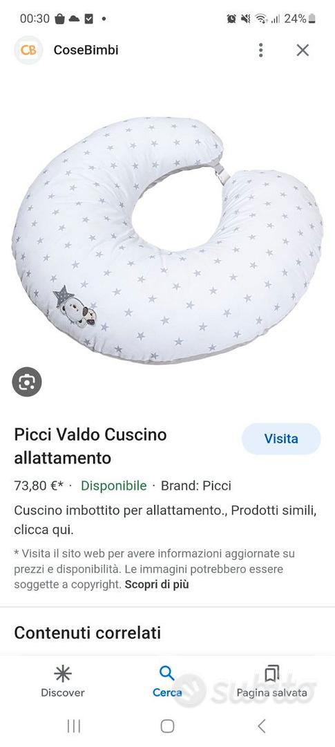 Picci - Cuscinone allattamento con gancio Valdo