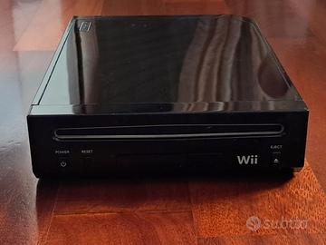 Nintendo Wii nera con accessori e scatola