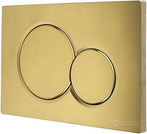 Incasso geberit placca nero e oro - Incasso
