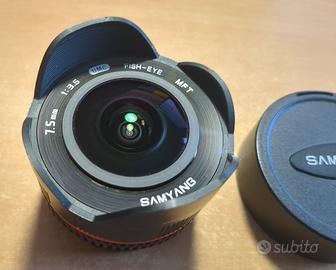 Samyang 7.5 f3.5 UMC Fish-eye MFT Fisheye Fish Eye