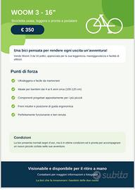 Bici bambino Woom 3