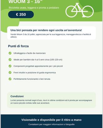 Bici bambino Woom 3