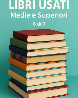 (8 di 9) Libri scolastici usati Medie e Superiori