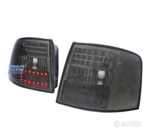 FANALI A LED AUDI A6 4B AVANT 97-04 FONDO CROMATO 