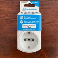 Presa Schuko con timer digitale programmabile