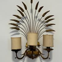 Lampada Applique in ottone dorato