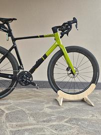 Portabici legno regolabile