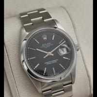 Rolex datejust 34mm acciaio quadrante nero