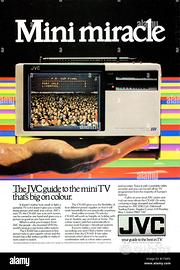 Mini TV monitor color vintage JVC
