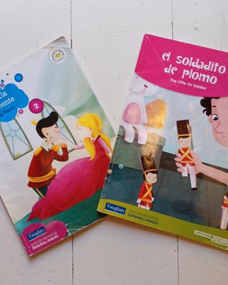 Set 2 Libri Fiabe Bilingue Spagnolo Inglese . 5€